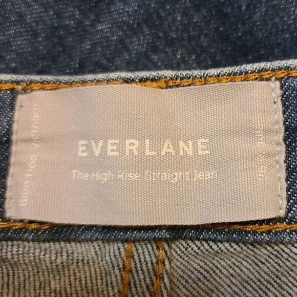 Everlane High Rise Straight Jean 26 Regular - Picture 4 of 7